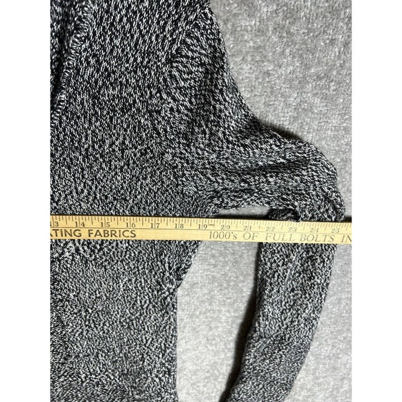 Calvin Klein Knit Cowl Neck Long Sleeve Pullover Sweater Women Small Black White - Picture 14 of 15